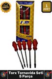 #Tornavida Profesyonel T15 T20 T25 T30 T40 Manyetik Uç Endüstriyel Çelik 5 Parça Torx Tornavida Seti