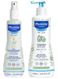 Mustela  Canlandırıcı ve Şekillendirici Sprey 200 ml - Gentle Cleansing Gel Yenidoğan Şampuanı 500 ml