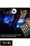 Tofaş Şahin Kartal Araç Içi Ayak Altı Led Aydınlatma Rgtb 12 Led Kumandalı Oto Şerit 12 Volt