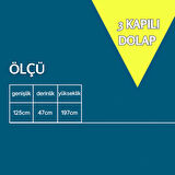 İmaj 3 Kapaklı Dolap