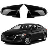 Hyundai Elentra 15-19 Sinyalli Araca Özel Batman Yarasa Ayna Kapağı Pianoblack