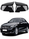 MERCEDES C SERİSİ W205 Araca Özel Batman Yarasa Ayna Kapağı Pianoblack