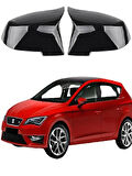 Seat Leon 2013- Araca Özel Batman Yarasa Ayna Kapağı Pianoblack