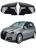 Volkswagen Golf 5 03-09 Araca Özel Batman Yarasa Ayna Kapağı Pianoblack