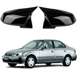 Honda Civic 96-200 Araca Özel Batman Yarasa Ayna Kapağı Pianoblack