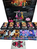 SquidGame2 (48 Mini Kutu 288 Adet Karakter Kartı 48 Adet Karakter Sticker) Hediye Paketinde Gönderim Oyun Kağıtları