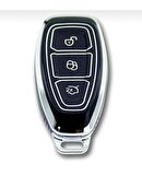 Ford Mondeo Focus Smart Siyah-gümüş Oto Anahtar Kumanda Koruma Kılıf