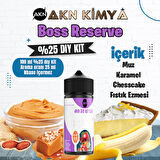 Boss Reserve Cutwood Yoğun Dıy Kit Muz Karamel Kek Gıda Aroması %25 Oranda Aroma İçerir (Hazır Değildir )