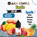 Exotic Dıy Kit Çilek Ahududu Ananas Gıda Aroması %20 Oranda Aroma İçerir (Hazır Değildir )