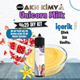 Unicorn Milk Cutwood Yoğun Dıy Kit Çilek Süt Vanilya Gıda Aroması %25 Oranda Aroma İçerir (Hazır Değildir )