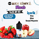 Moab Yoğun Dıy Kit Elma Çilek Gıda Aroması %25 Oranda Aroma İçerir (Hazır Değildir )
