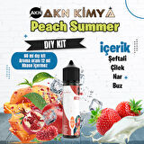 Peach Summer Dıy Kit Şeftali Çilek Nar Buz Gıda Aroması %20 Oranda Aroma İçerir (Hazır Değildir )
