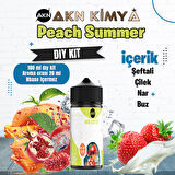 Peach Summer Dıy Kit Şeftali Çilek Nar Buz Gıda Aroması %20 Oranda Aroma İçerir (Hazır Değildir )