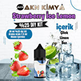 Strawberry Ice Lemon Yoğun Dıy Kit Çilek Limon Buz  Gıda Aroması %25 Oranda Aroma İçerir (Hazır Değildir )