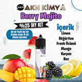 Berry Mojito Yoğun Dıy Kit Limon Böğürtlen Frenk Üzümü Buz Gıda Aroması %25 Oranda Aroma İçerir (Hazır Değildir )