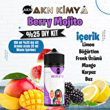 Berry Mojito Yoğun Dıy Kit Limon Böğürtlen Frenk Üzümü Buz Gıda Aroması %25 Oranda Aroma İçerir (Hazır Değildir )
