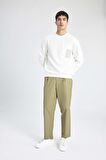 DeFacto Yazlık Kumaş Pantolon Tapered Fit Normal Kesim Düz Paça Cepli B6667AX24SPKH436