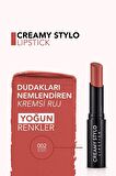 Flormar Yarı Parlak Stick Ruj- Creamy Stylo Lipstick -002 Blushy -8682536013628