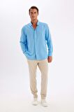DeFacto Relax Fit Polo Yaka Pamuklu Uzun Kollu Gömlek C1106AX24SMBE339