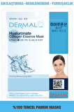 Dermal 10'lu Hyaluronate Kolajen Özlü Tek Kullanımlık Cilt Bakım Maskeleri