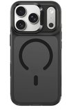 Nettech Apple iPhone 17 Pro Kılıf MagSafe Silikon Buzlu Seri Siyah 0.3 mm
