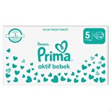 Prima Bebek Bezi Aktif Bebek 5 Beden 116'lı Junior Aylık Fırsat Paketi 