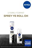 Nivea Kadın Roll-on Deodorant Black&white Invisible Ipeksi Pürüzsüzlük 50ml, Ter Kokusuna Karşı 48 Saat Et