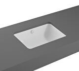 VitrA S20 7475B003-0618 Tezgah Altı Lavabo, 48 cm, Beyaz
