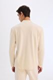 DeFacto %100 Pamuk New Regular Fit Basic Düz Uzun Kollu Dokulu Pike Polo Tişört D7530AX25SPWT46