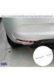 Renault Clio 5 HB Krom Arka Reflektör Çıtası 2 Parça 2020 ve Üzeri P.Çelik