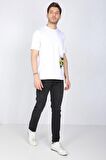Erkek Siyah Straight Fit Jean Pantolon
