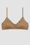 DeFacto Regular Fit Parlak Kumaş Bikini Üstü-Fall in Love C3181AX24SMYL275