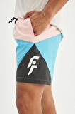 DeFactoFit Regular Fit Baskılı Esnek Dokulu Sporcu Kısa Boy Deniz Şortu B5999AX24HSTR231