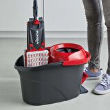 Vileda Ultramax Turbo 2in1 Pedallı Temizlik Seti, Mikrofiber Paspas, Teleskopik Sap 