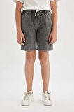 DeFacto Erkek Çocuk Basic Düz Jean Şort B5763A824SMNM55