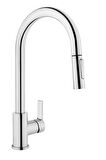Artema Maestro A42145 Pull-Down Eviye Bataryası, Krom