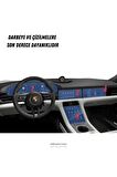 Porsche Taycan 4S Navigasyon Gösterge ve Bilgi Ekran Uyumlu Bütün Set Nano Ekran Koruyucu