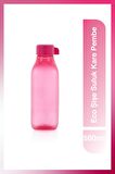 Eco Şişe Suluk ve Matara Pembe Kare 500ml