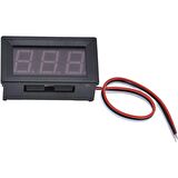 0.56 inch 0-100V DC 3 Kablolu Dijital Panel Kırmızı Voltmetre Düşük Kalite