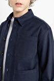 DeFacto Erkek Çocuk Oversize Fit Polo Yaka Uzun Kollu Gömlek B6705A824SMNV241