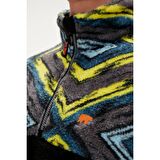 Afro Plush Full-Zip Siyah Erkek Peluş Sweatshirt
