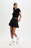 DeFactoFit Sporcu İçi Taytlı Mini Tenis Eteği A2514AX24SPBK81