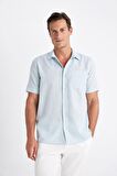 DeFacto Regular Fit Yazlık Polo Yaka Basic Düz Kısa Kollu Gömlek D4497AX24SMTR284