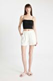 DeFacto İnce Askılı Crop Pamuklu Siyah İç Atlet-Fall in Love Y2249AZ24AUBK81