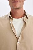 DeFacto Relax Fit Polo Yaka Pamuklu Uzun Kollu Gömlek C1106AX24SMBG732