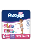 Paddlers Bebek Bezi 6 Numara X-Large 22 Adet (15+Kg) Eko Paket