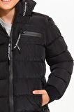 Slazenger Captain Unisex Çocuk Mont & Kaban Siyah