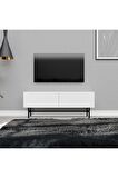 Mezza 4002 FELIX 138 CM (METAL AYAKLI) TV ÜNİTESİ BEYAZ