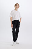 DeFacto Erkek Çocuk Kargo Fit Jean Pantolon C4514A824WNNM36