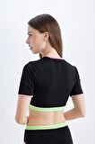 DeFacto Regular Fit Kısa Kollu Sörf Bikini Üstü-Fall in Love D1080AXNSBK81